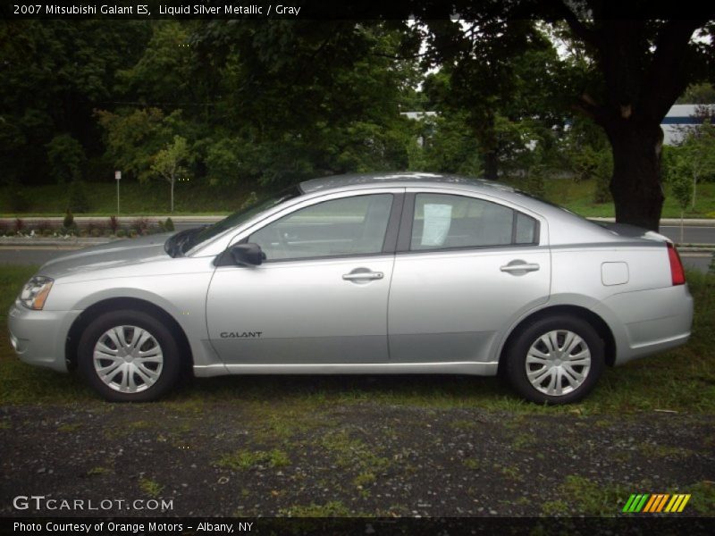 Liquid Silver Metallic / Gray 2007 Mitsubishi Galant ES
