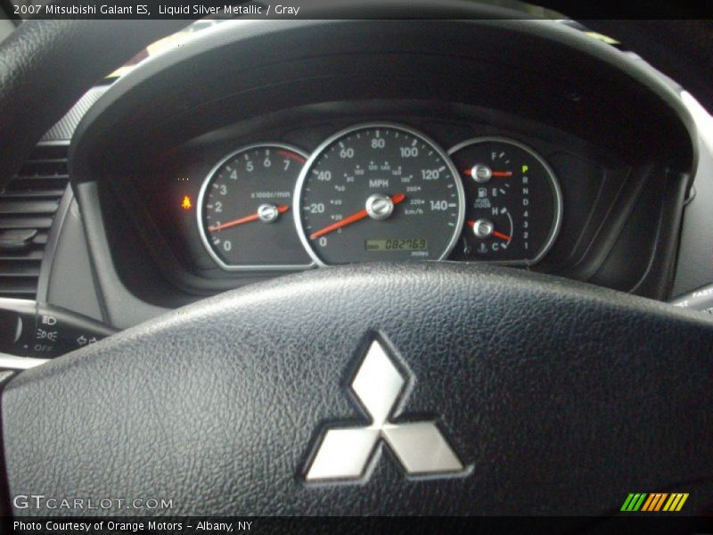 Liquid Silver Metallic / Gray 2007 Mitsubishi Galant ES