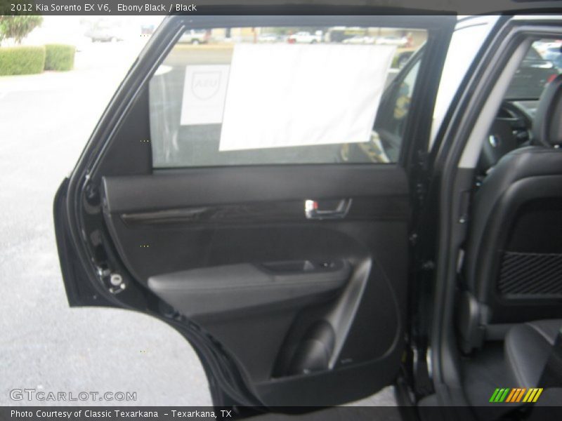 Ebony Black / Black 2012 Kia Sorento EX V6
