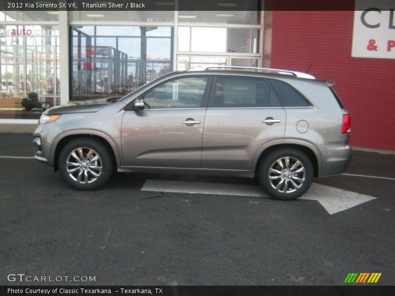 Titanium Silver / Black 2012 Kia Sorento SX V6