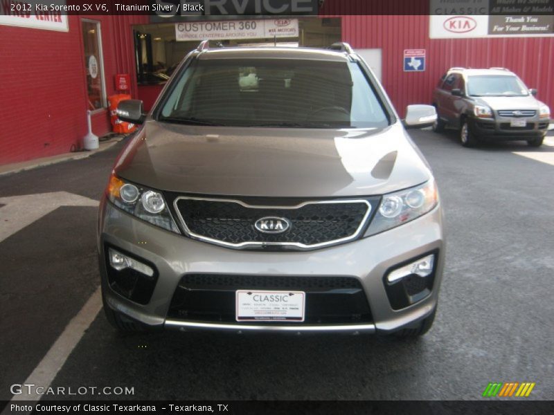 Titanium Silver / Black 2012 Kia Sorento SX V6