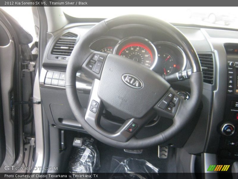 Titanium Silver / Black 2012 Kia Sorento SX V6