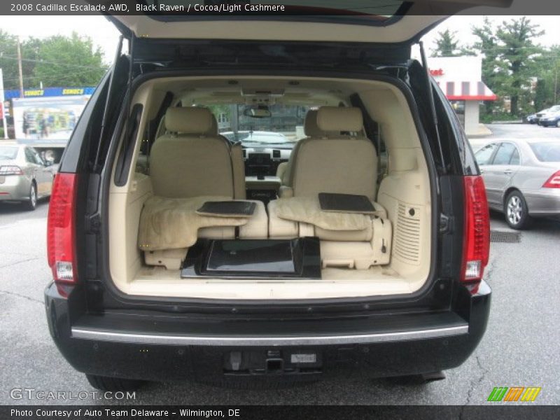 Black Raven / Cocoa/Light Cashmere 2008 Cadillac Escalade AWD