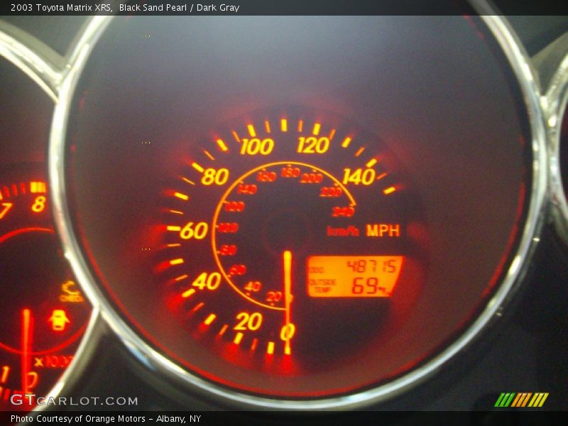 Black Sand Pearl / Dark Gray 2003 Toyota Matrix XRS