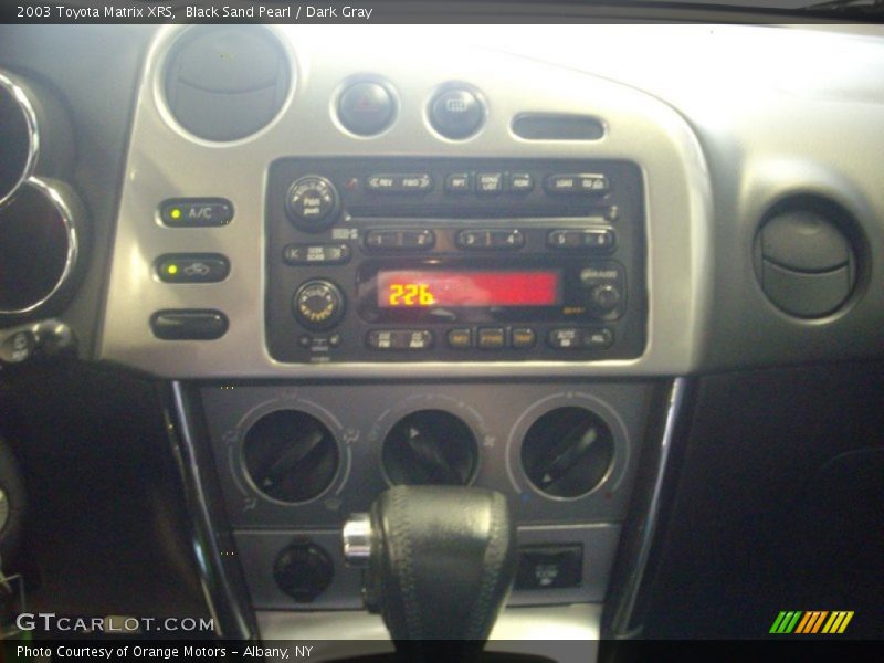 Black Sand Pearl / Dark Gray 2003 Toyota Matrix XRS