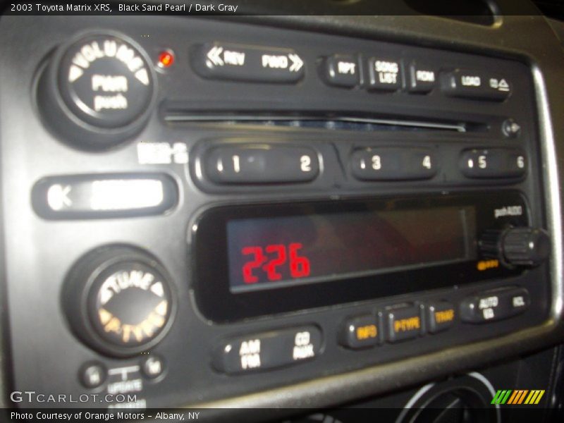 Black Sand Pearl / Dark Gray 2003 Toyota Matrix XRS