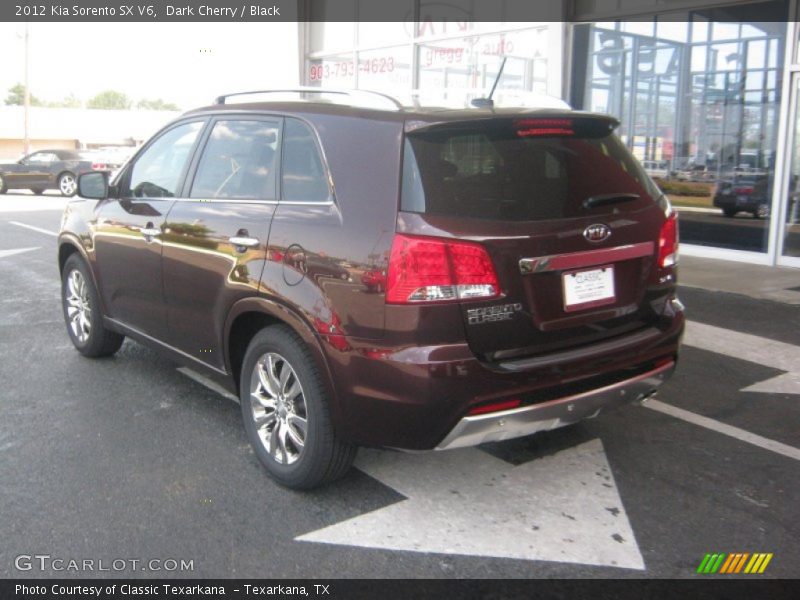 Dark Cherry / Black 2012 Kia Sorento SX V6