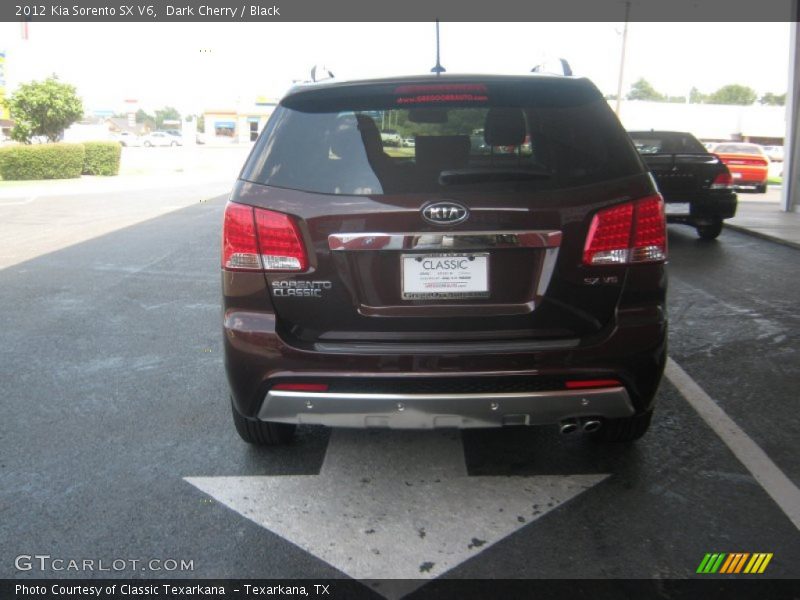 Dark Cherry / Black 2012 Kia Sorento SX V6