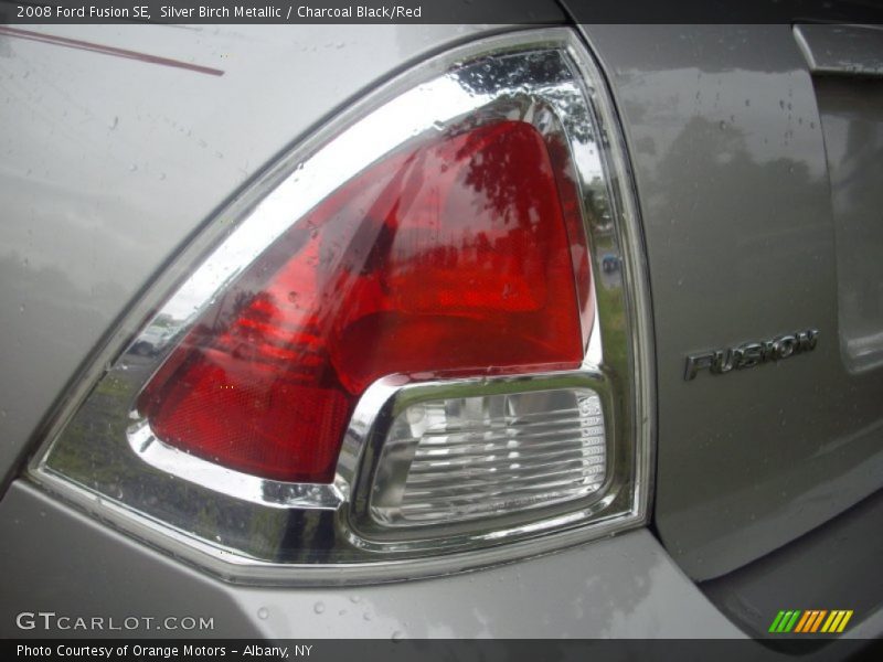 Silver Birch Metallic / Charcoal Black/Red 2008 Ford Fusion SE
