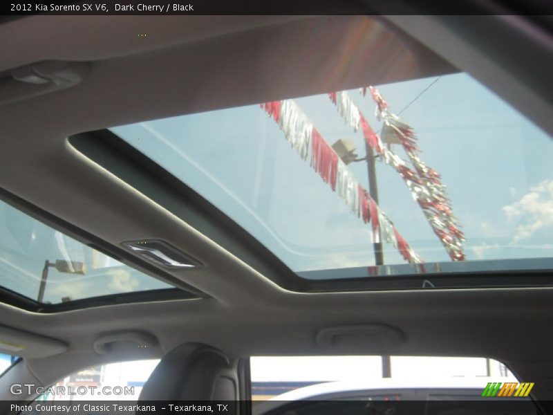 Sunroof of 2012 Sorento SX V6