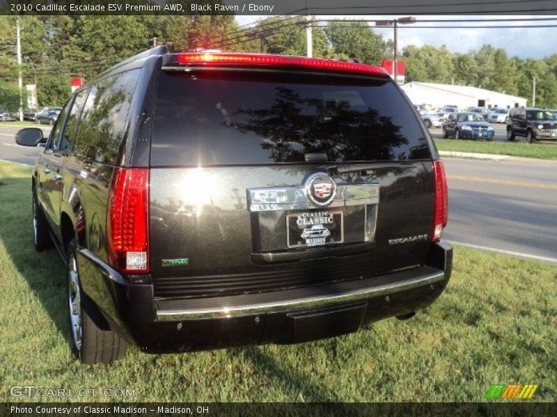 Black Raven / Ebony 2010 Cadillac Escalade ESV Premium AWD