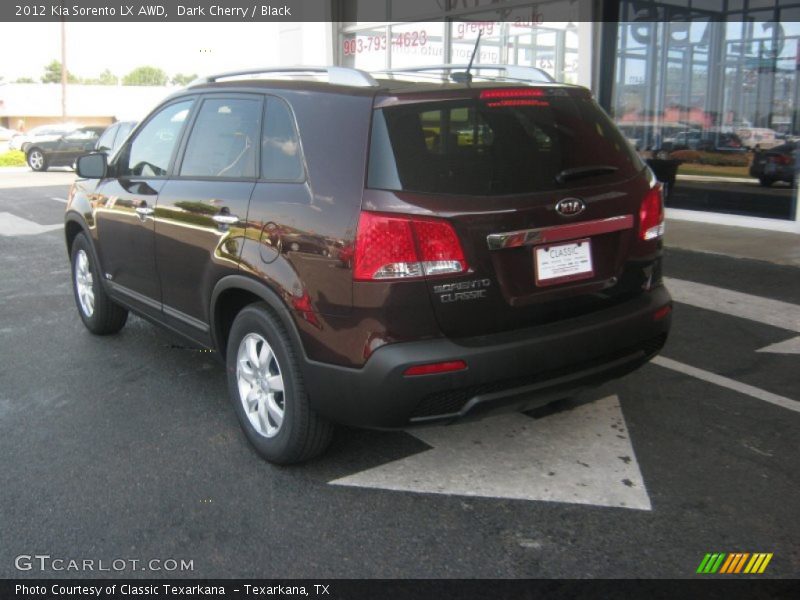 Dark Cherry / Black 2012 Kia Sorento LX AWD
