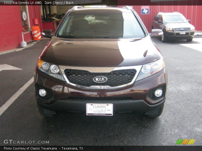 Dark Cherry / Black 2012 Kia Sorento LX AWD