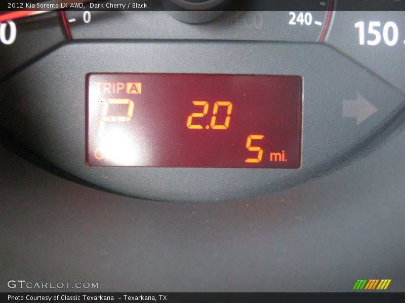 Dark Cherry / Black 2012 Kia Sorento LX AWD