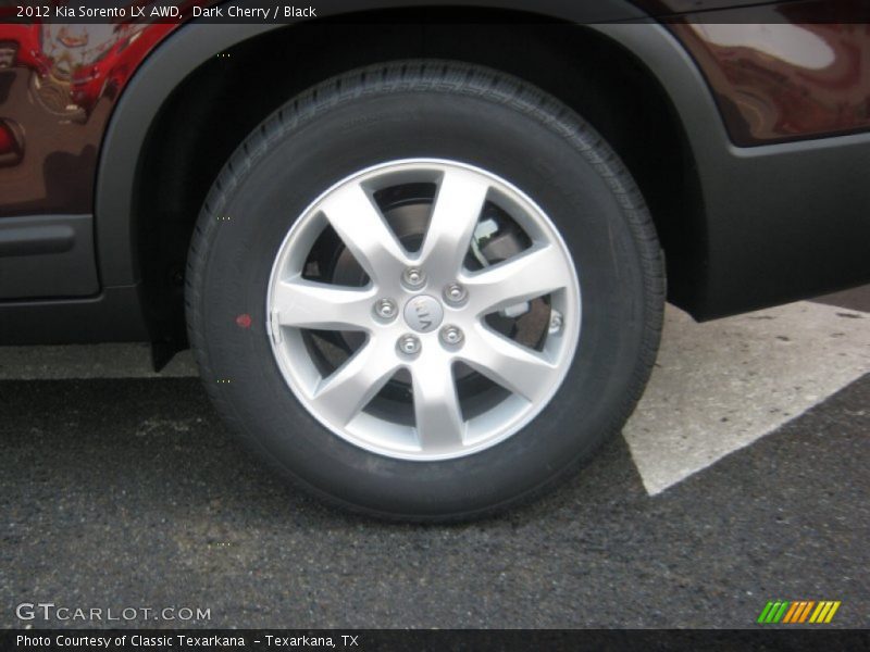 Dark Cherry / Black 2012 Kia Sorento LX AWD