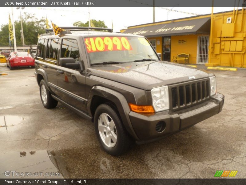 Dark Khaki Pearl / Khaki 2006 Jeep Commander