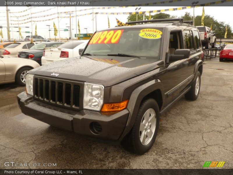 Dark Khaki Pearl / Khaki 2006 Jeep Commander