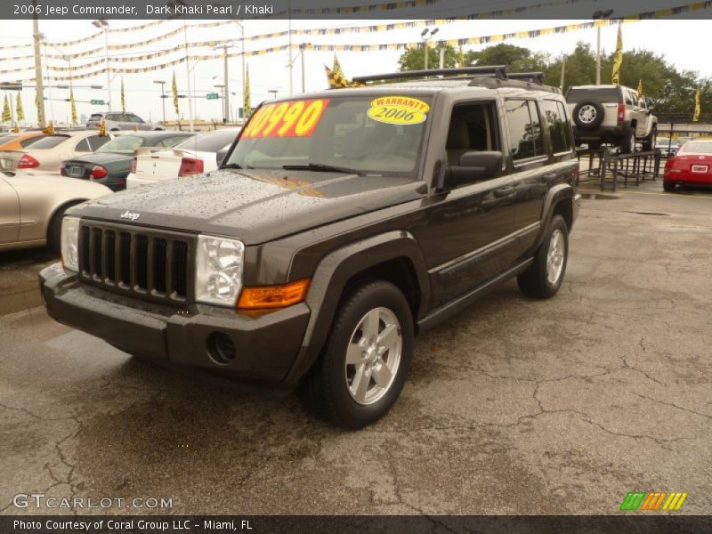 Dark Khaki Pearl / Khaki 2006 Jeep Commander