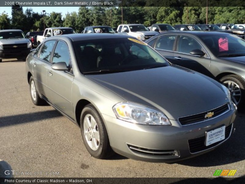 Dark Silver Metallic / Ebony Black 2008 Chevrolet Impala LT