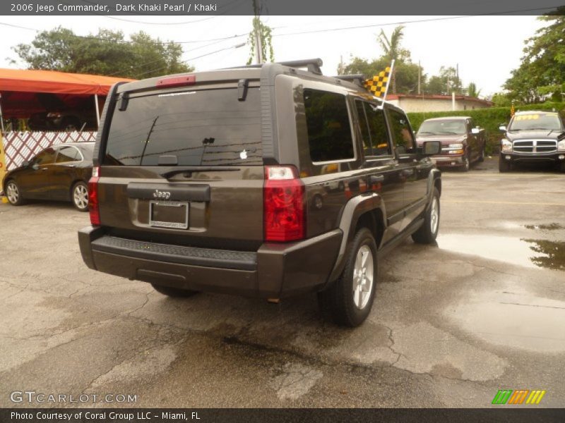 Dark Khaki Pearl / Khaki 2006 Jeep Commander