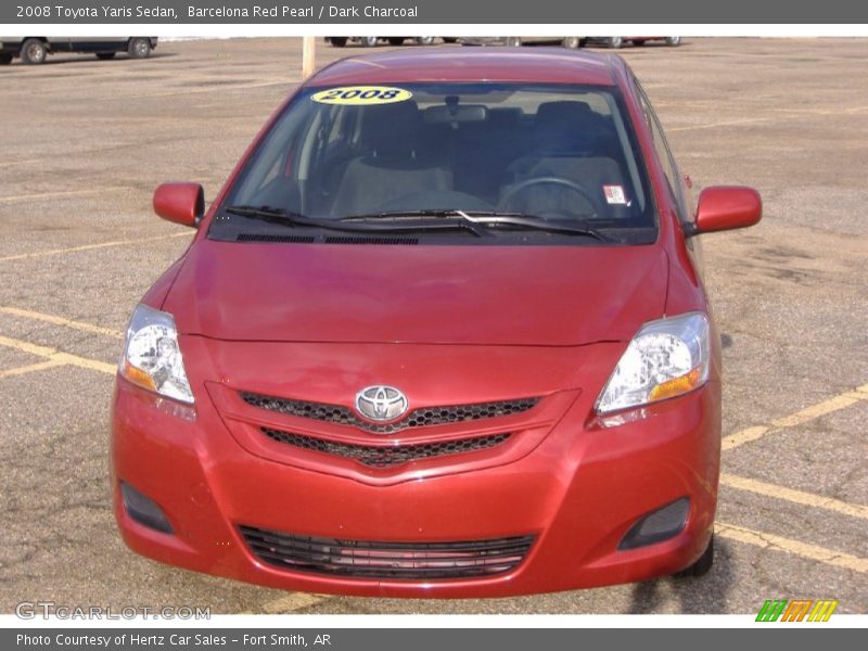 Barcelona Red Pearl / Dark Charcoal 2008 Toyota Yaris Sedan