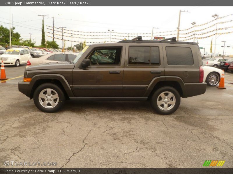 Dark Khaki Pearl / Khaki 2006 Jeep Commander
