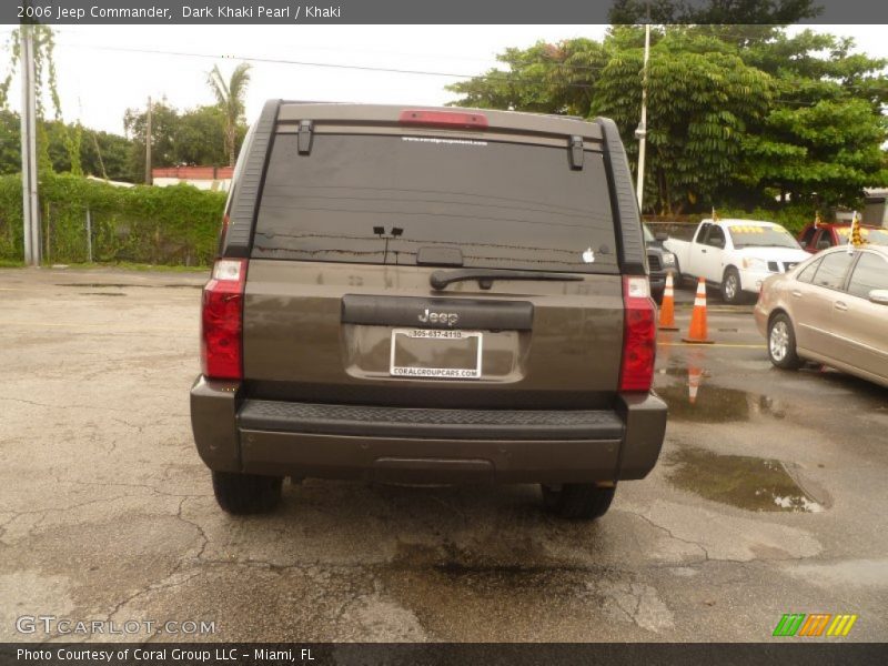 Dark Khaki Pearl / Khaki 2006 Jeep Commander