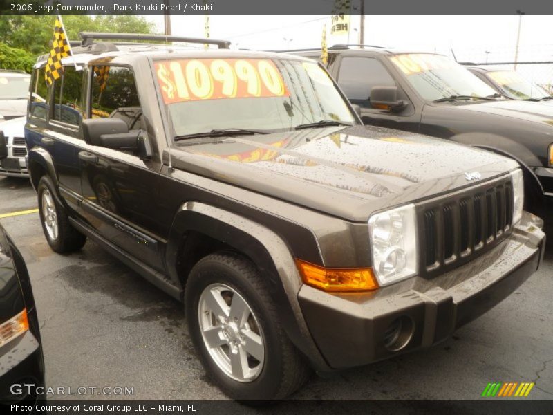 Dark Khaki Pearl / Khaki 2006 Jeep Commander
