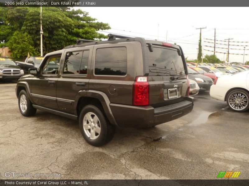 Dark Khaki Pearl / Khaki 2006 Jeep Commander