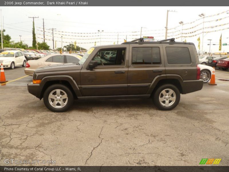 Dark Khaki Pearl / Khaki 2006 Jeep Commander