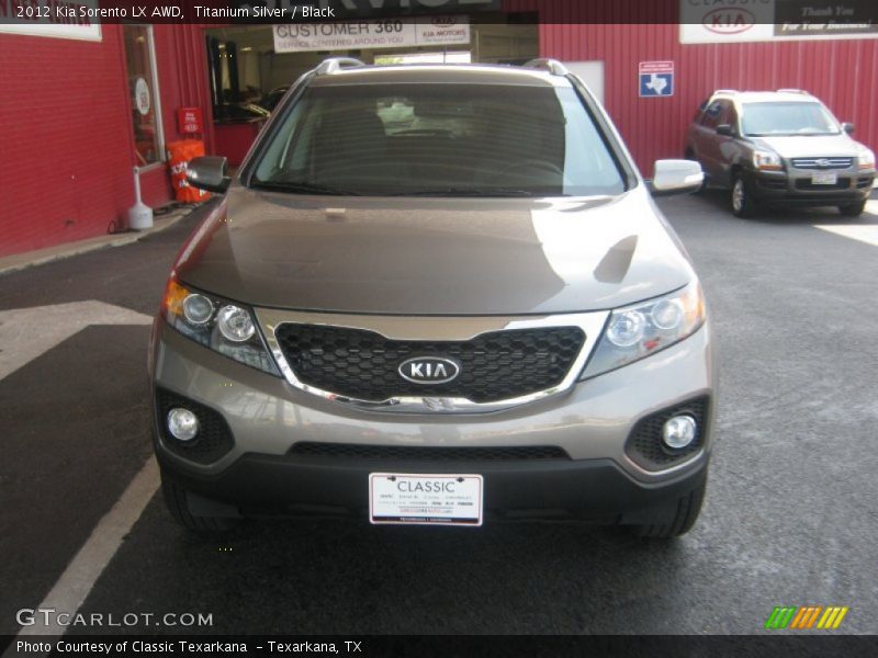 Titanium Silver / Black 2012 Kia Sorento LX AWD