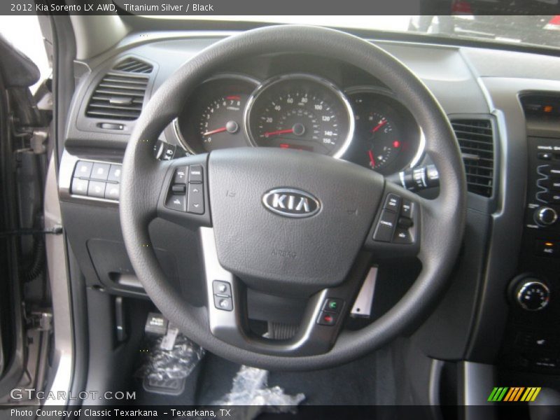 Titanium Silver / Black 2012 Kia Sorento LX AWD