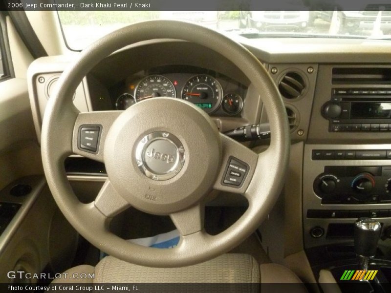 Dark Khaki Pearl / Khaki 2006 Jeep Commander