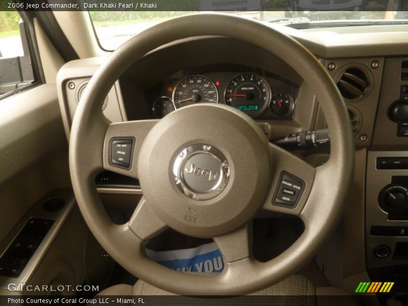 Dark Khaki Pearl / Khaki 2006 Jeep Commander