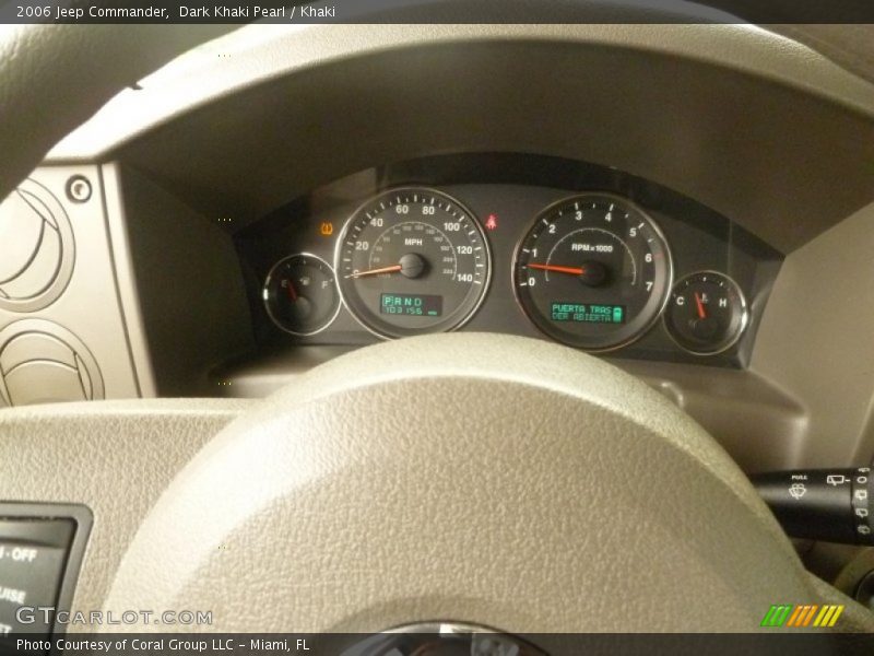 Dark Khaki Pearl / Khaki 2006 Jeep Commander