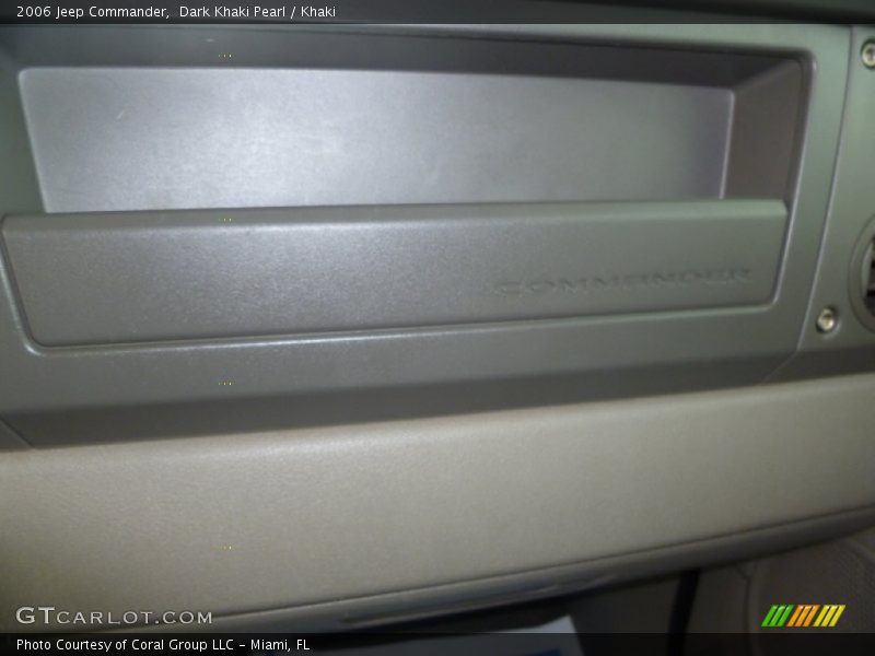 Dark Khaki Pearl / Khaki 2006 Jeep Commander