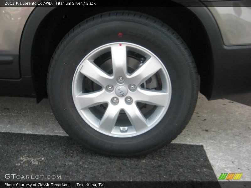 Titanium Silver / Black 2012 Kia Sorento LX AWD