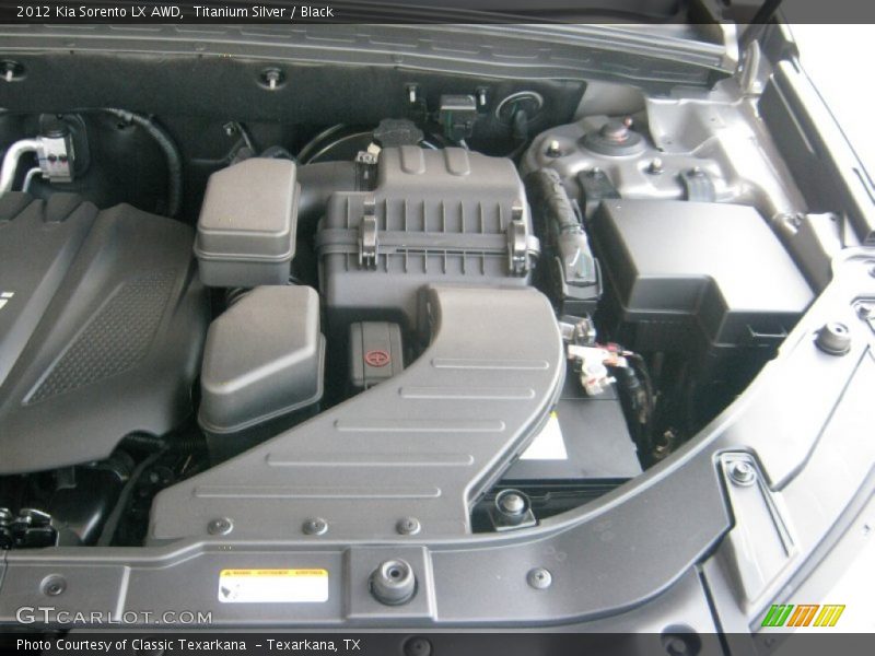 Titanium Silver / Black 2012 Kia Sorento LX AWD
