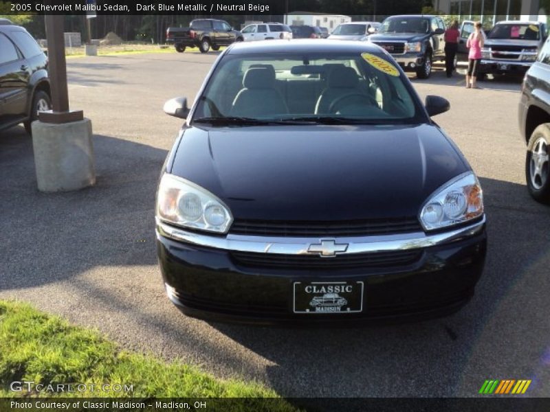 Dark Blue Metallic / Neutral Beige 2005 Chevrolet Malibu Sedan