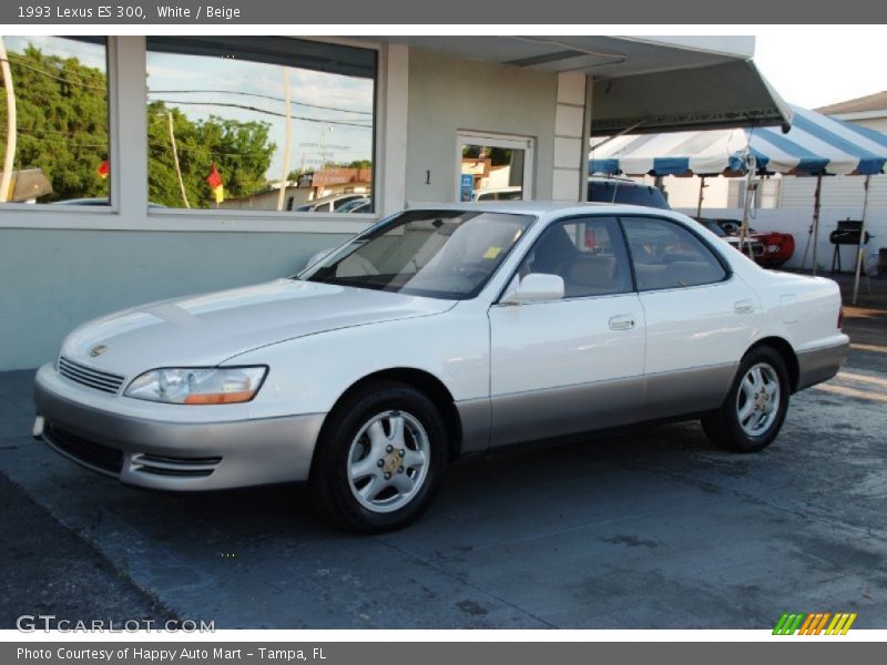 White / Beige 1993 Lexus ES 300