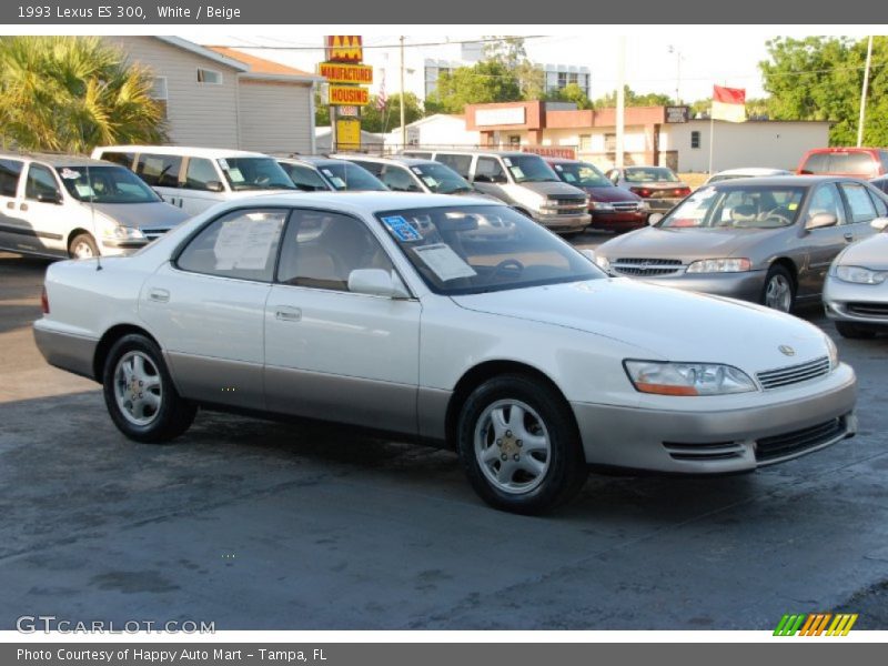White / Beige 1993 Lexus ES 300