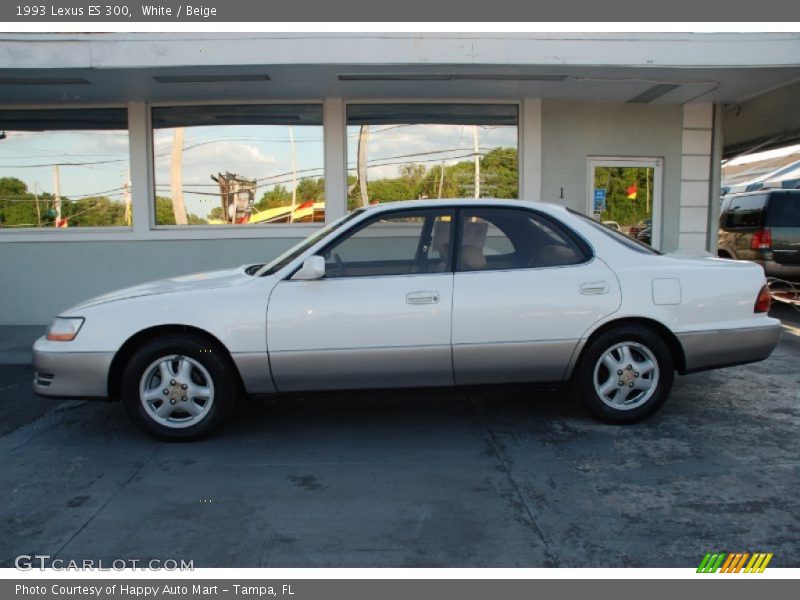 White / Beige 1993 Lexus ES 300