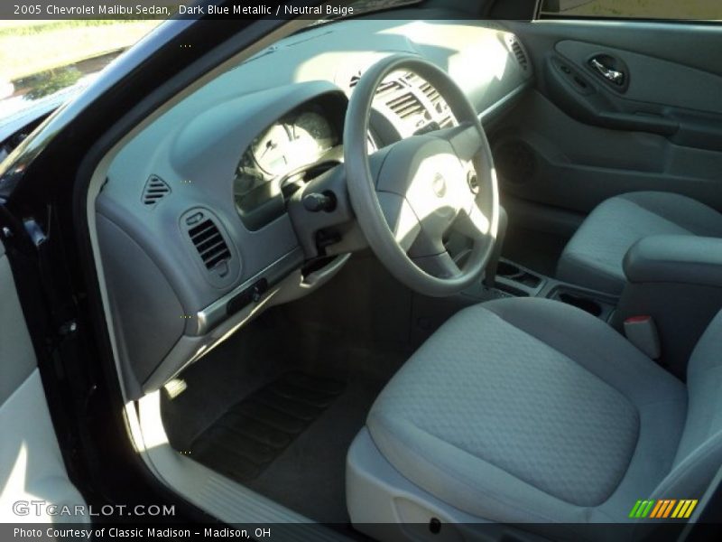 Dark Blue Metallic / Neutral Beige 2005 Chevrolet Malibu Sedan