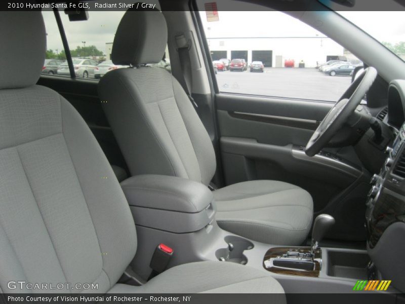 Radiant Silver / Gray 2010 Hyundai Santa Fe GLS