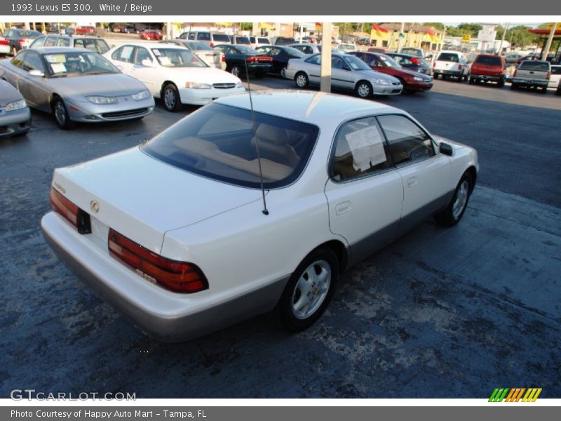 White / Beige 1993 Lexus ES 300