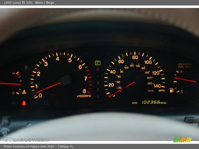 White / Beige 1993 Lexus ES 300