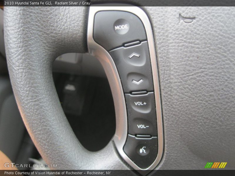 Radiant Silver / Gray 2010 Hyundai Santa Fe GLS