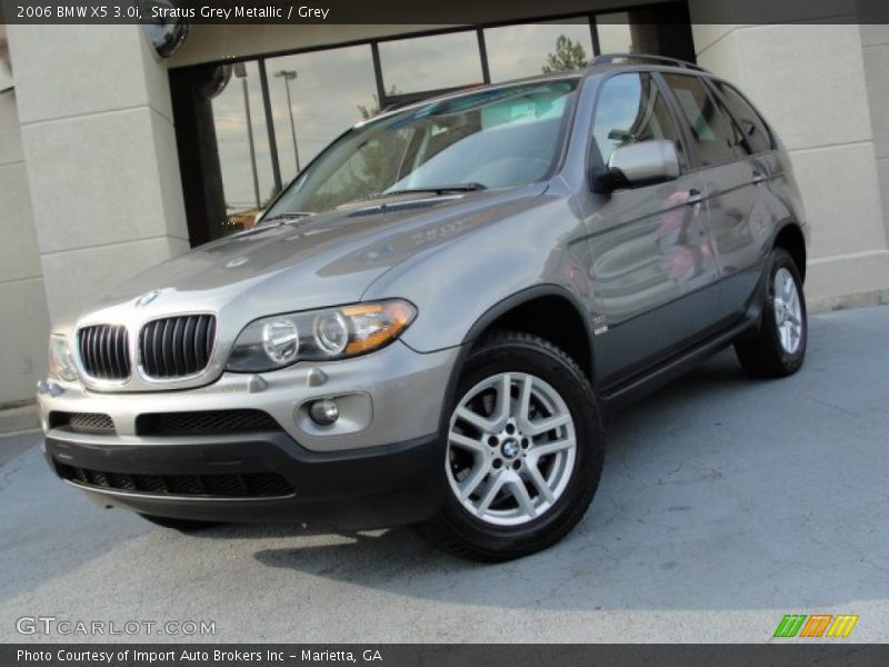 Stratus Grey Metallic / Grey 2006 BMW X5 3.0i