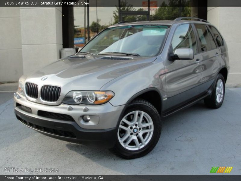 Stratus Grey Metallic / Grey 2006 BMW X5 3.0i