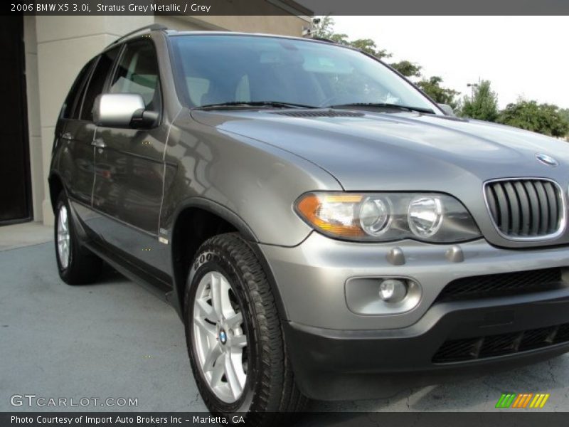 Stratus Grey Metallic / Grey 2006 BMW X5 3.0i